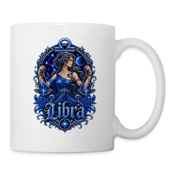 Blue Libra Night Goddess - Mug - white - Right