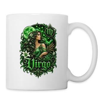 Grüne Jungfrau Mondgöttin - Tasse - Weiß - Rechts
