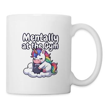 Mental im Gym Unicorn - Tasse - Weiß - Rechts