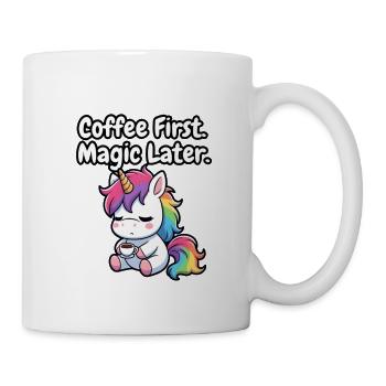 Coffee First, Magic Later Unicorn - Mug - white - Right