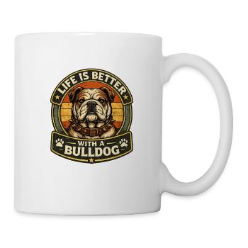 Bulldog – Proud and Powerful - Mug - white - Right