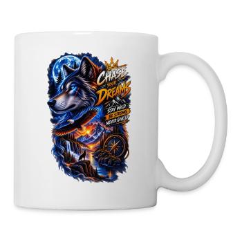 Chase Your Dreams Wolf Wilderness - Mug - white - Right