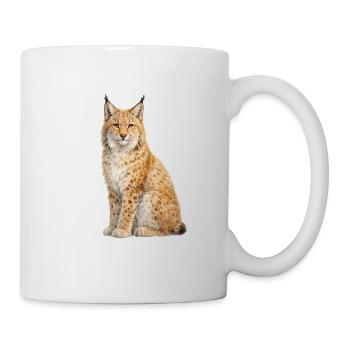 Lynx-Porträt im Wildwald - Tasse - Weiß - Rechts