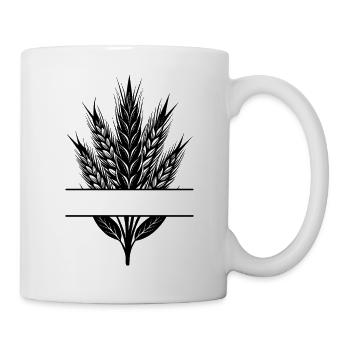 Weizen-Split-Rahmen - Tasse - Weiß - Rechts