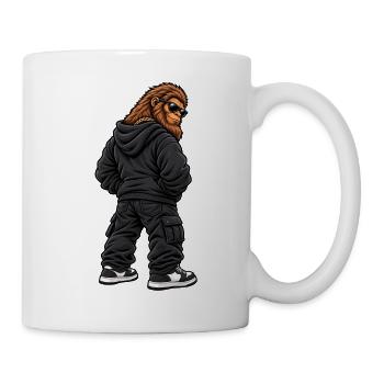 Gangster Bigfoot im lässigen Streetwear Look - Tasse - Weiß - Rechts