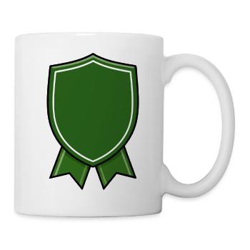 Grünes Auszeichnungsband - Tasse - Weiß - Rechts
