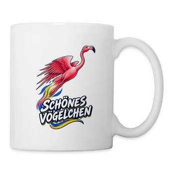 Schones Vogelchen Romantische Version - Tasse - Weiß - Rechts
