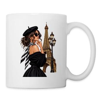 Pariser Chic Nocturne - Tasse - Weiß - Rechts
