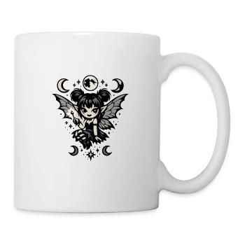 Mondlichtfee mit Flügeln - Tasse - Weiß - Rechts