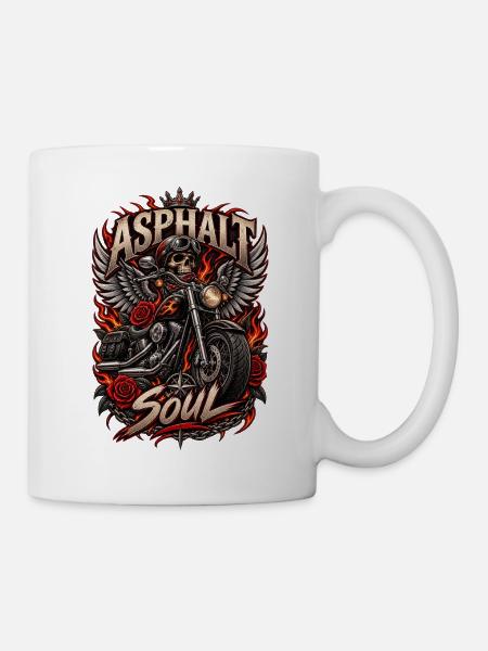ASPHALT-SEELE - Tasse - Weiß