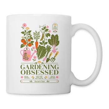 Urbaner Gartenbau Gärtnerbesessener Sozialclub - Tasse - Weiß - Rechts