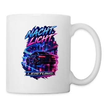 Nacht. Licht. Leistung. - Tasse - Weiß - Rechts