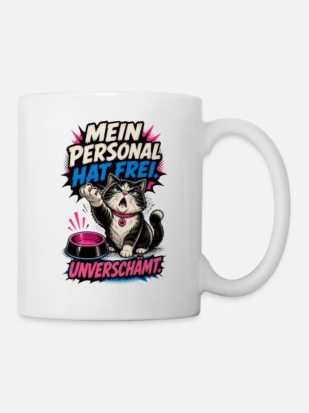 Mein Personal hat Fell - Tasse - Weiß