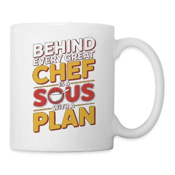 Sous Chef Behind Every Great Chef Is Culinary Arts - Tasse - Weiß - Rechts