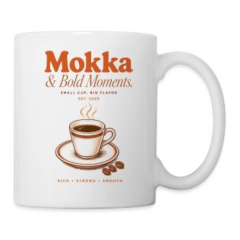 Mokka Bold Moments Kaffee Shirt - Tasse - Weiß - Rechts