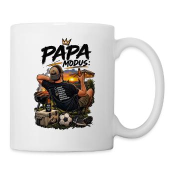 Papa Grillmeister Abendstimmung - Tasse - Weiß - Rechts