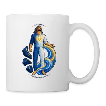 Peace Begins When Resistance Ends - Tasse - Weiß - Rechts