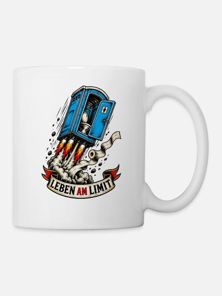 Leben am Limit - Tasse - Weiß
