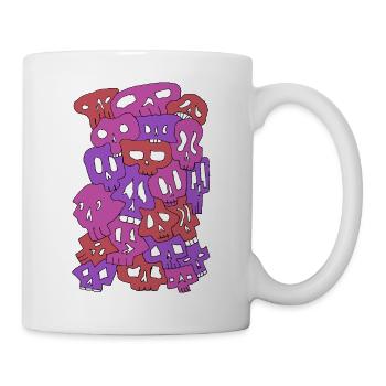 Skulls (Reds) - Tasse - Weiß - Rechts