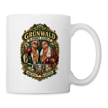 Grünwald Fight Club – Money Always Wins - Tasse - Weiß - Rechts