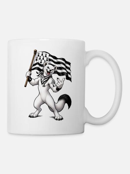 Hermelin-Rebellenmänner - Tasse - Weiß
