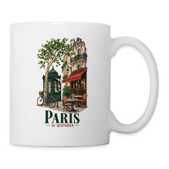 Paris au Quotidien – Pariser Café Vintage - Tasse - Weiß - Rechts