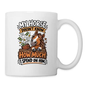 Horse Owner Expensive Horse - Tasse - Weiß - Rechts