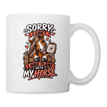 Horse Mom Horse Plans - Tasse - Weiß - Rechts