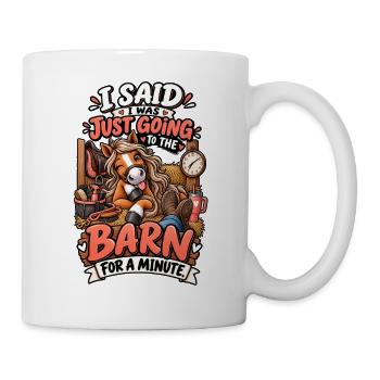 Horse Mom Barn Life - Tasse - Weiß - Rechts