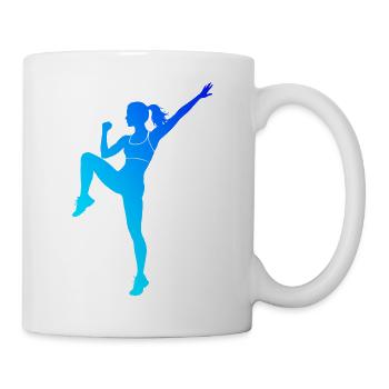 Gruppenfitness Geschenk für die Cardio-Liebhaberin - Tasse - Weiß - Rechts