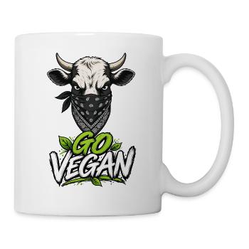 Go Vegan - Tasse - Weiß - Rechts