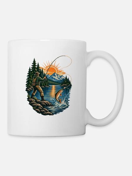 Angler - Tasse - Weiß