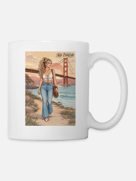 Golden Gate Street Style SF - Tasse - Weiß