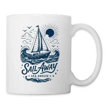 Segel hinaus Meeresbrise - Tasse - Weiß - Rechts