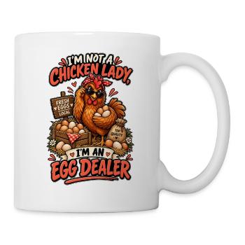 Chicken Lady Egg Dealer - Tasse - Weiß - Rechts