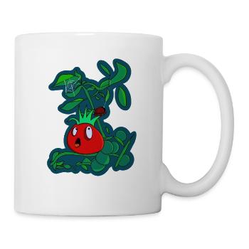 Die ängstliche Punker-Tomate - Tasse - Weiß - Rechts