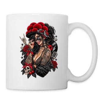 ROCKABILLY REBEL - Tasse - Weiß - Rechts