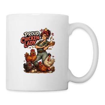 Proud Chicken Lady - Tasse - Weiß - Rechts