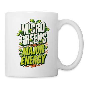 Microgreens Major Energy Shirt - Tasse - Weiß - Rechts