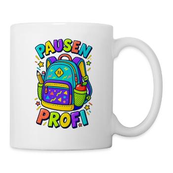 Pausenprofi Schulranzen Einschulung - Tasse - Weiß - Rechts