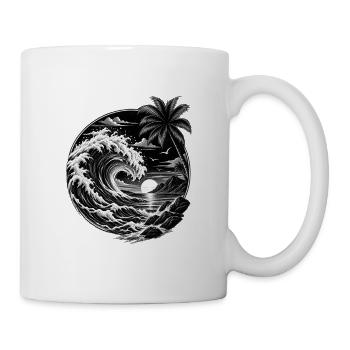 surfen - Tasse - Weiß - Rechts