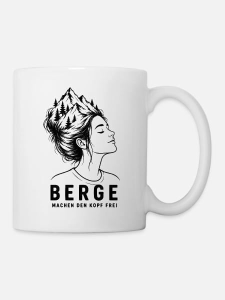 Berge im Kopf  - Tasse - Weiß