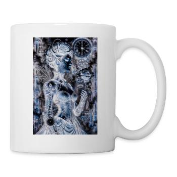 Negative Steampunk Pink - Tasse - Weiß - Rechts