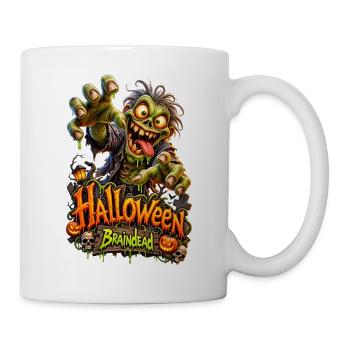 Lustiges Halloween-Monster - Tasse - Weiß - Rechts