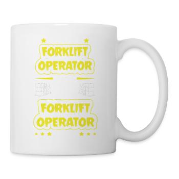 Gabelstaplerfahrer - Tasse - Weiß - Rechts