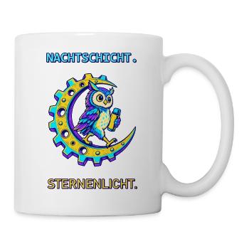 Nachtschicht Sternenlicht - Tasse - Weiß - Rechts