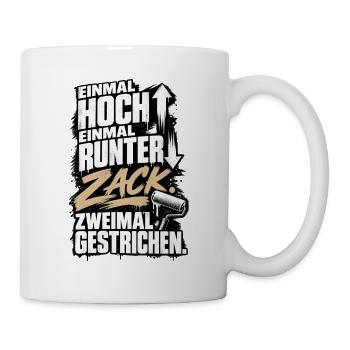 Zack, zweimal gestrichen - Tasse - Weiß - Rechts