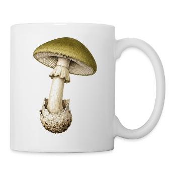 Der Todeskappen-Pilzhut - Tasse - Weiß - Rechts