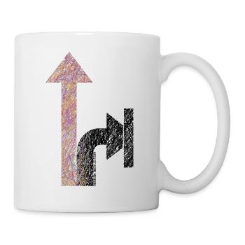 Richtungswahl - Tasse - Weiß - Rechts