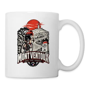 Mont Ventoux Fahrrad - Tasse - Weiß - Rechts